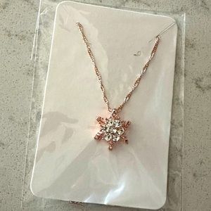 Rose Gold Star/Snowflake Necklace